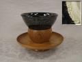 茶道具　瀬戸天目茶碗と貴人台　t-1877