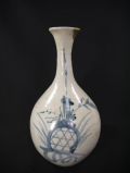 古伊万里　染付　パイナップル文（鳳梨文）　徳利　t-1930