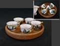 昭和レトロ　ミニチュア　ままごと　磁器製コーヒーカップ　京都・富士山・お城　雛道具　雛祭 s-852