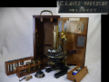 E.Leitz wetzler　ドイツライツ社　顕微鏡　ケース＆鍵付 1913年購入　真鍮製　y1010