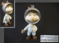 ビンテージ　ソフビ　トッポジージョ　宇宙飛行士フィギュア　１９６０年代　イタリア製  s-1092