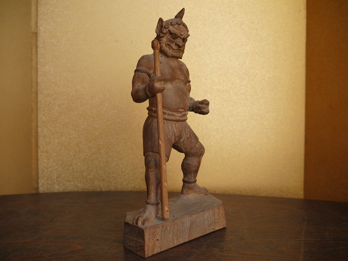 木彫 鬼の像 s-88 | ギャラリーHISAKO｜大分別府の骨董屋